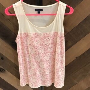 GAP sleeveless lace top